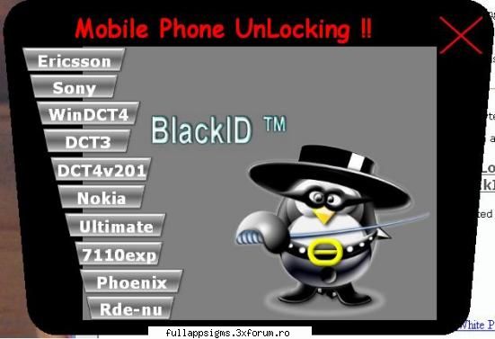 cod sursa:
 mobile phone unlocking aio